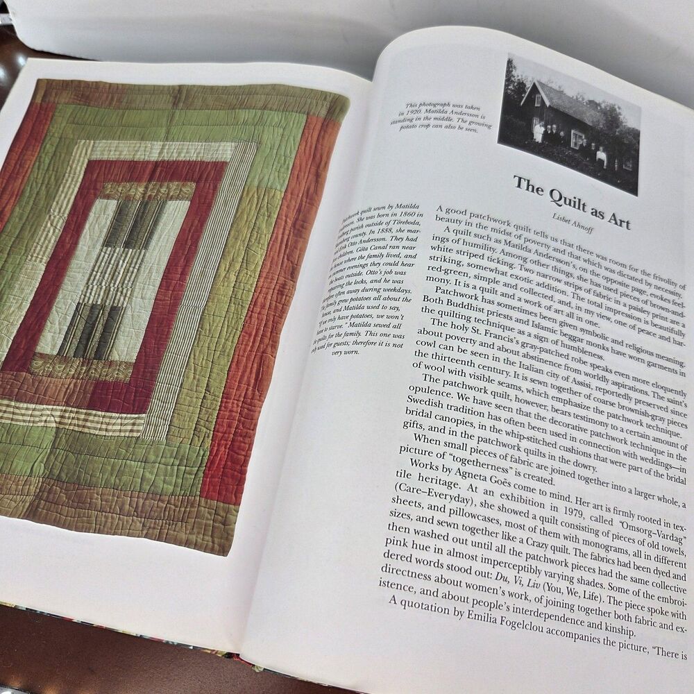 Old Swedish Quilts Asa Wettre Hardcover Interweave Quilting History Photos - Picture 9 of 15